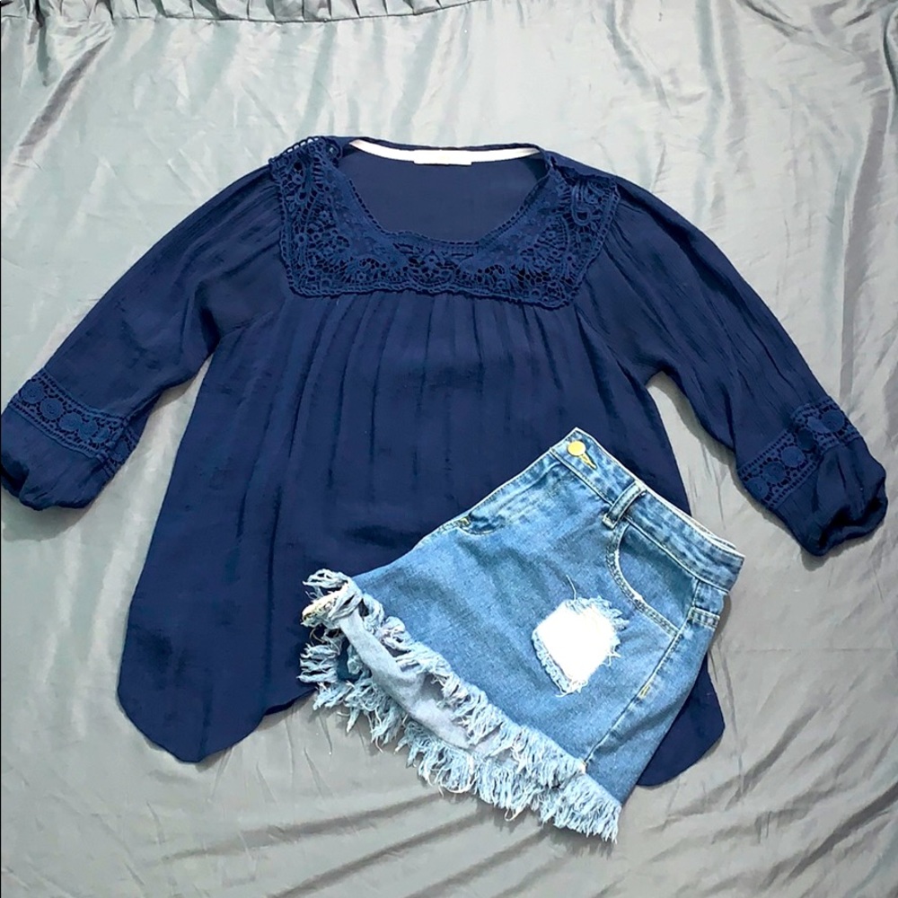 Rewind brand flowy blouse fits S/M